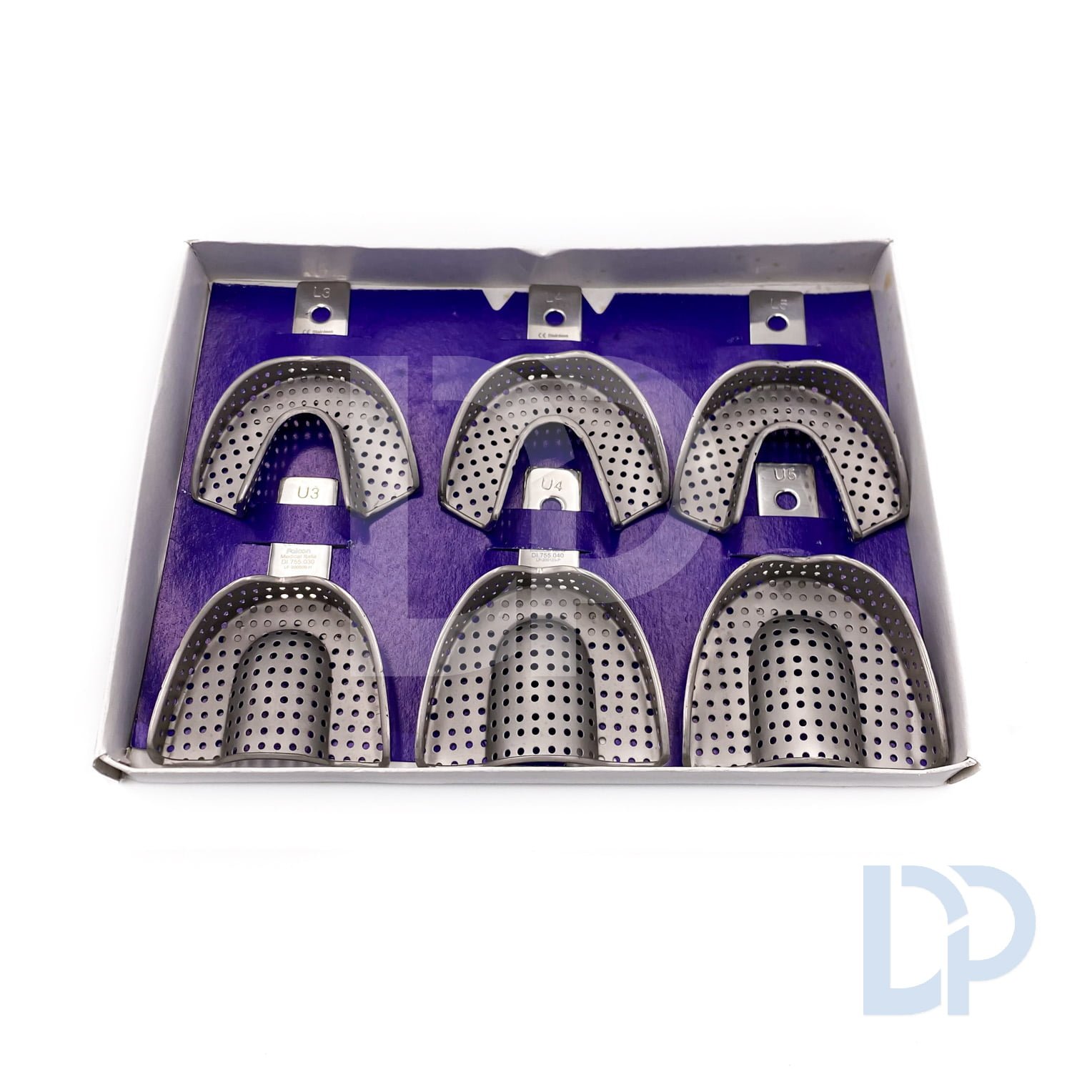 Porte-Empreintes Métalliques Perforés (Set de 6) - S/M/L