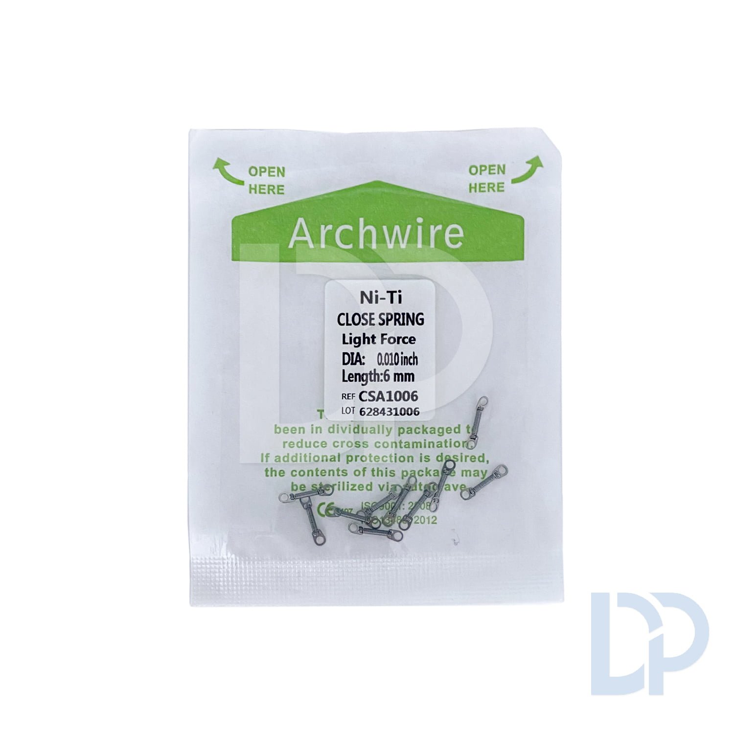 Ressorts Fermés NiTi (Close Coil Springs) - Fermeture d'Espaces